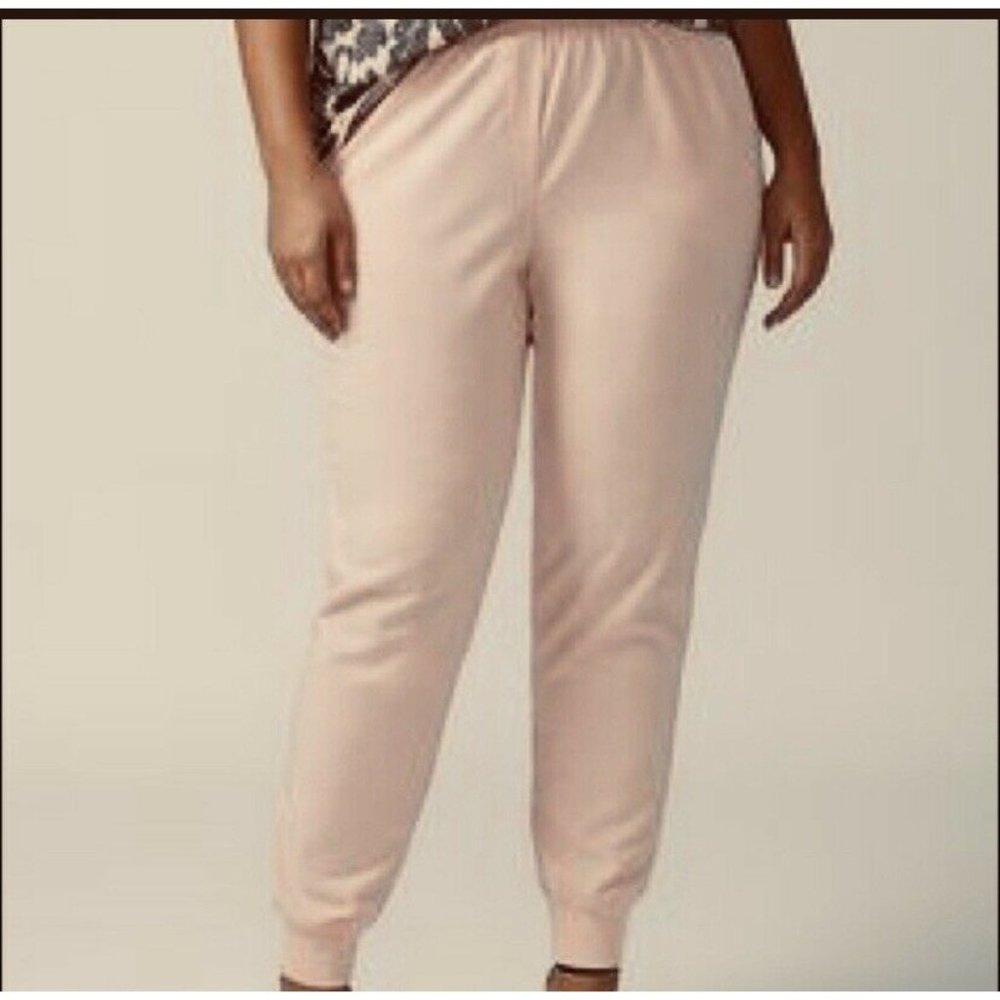 Lane Bryant Women 22/24 Peach Drawstring Waist Tai